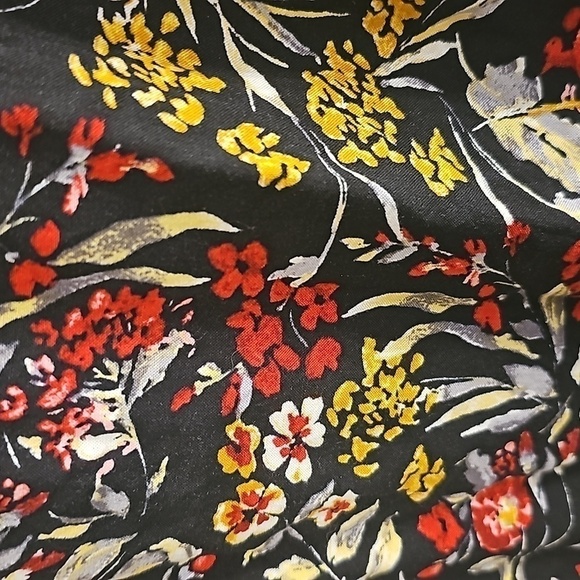 Faded Glory floral peasant boho top with bell sleeves size large - Picture 8 of 14